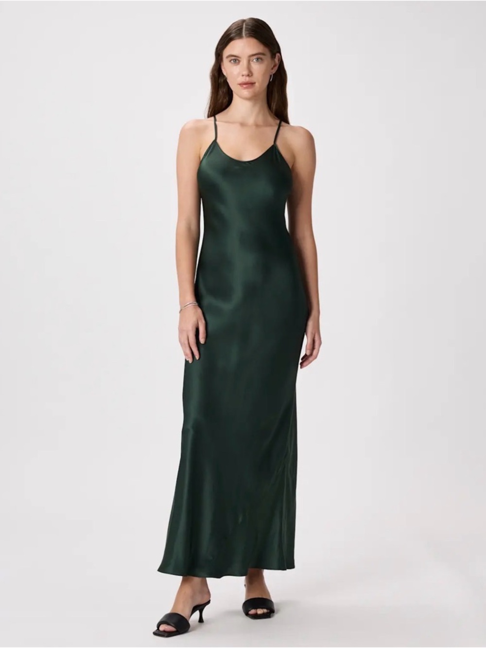 NWOT Quince 100% Washable Silk Slip Maxi Dress